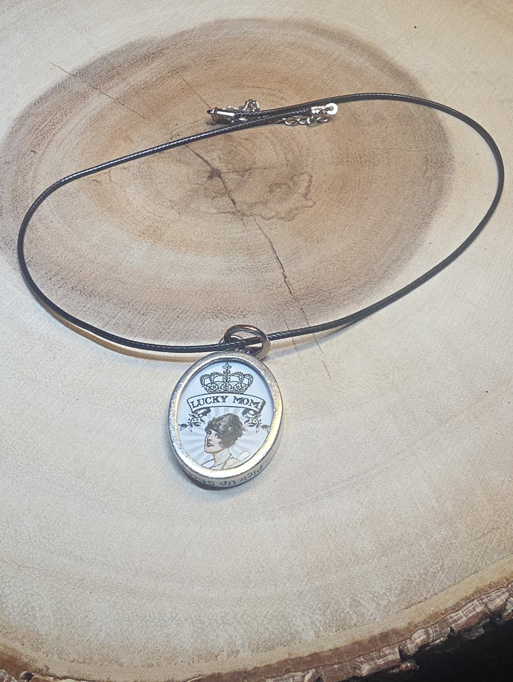 Pick Up Sticks "Lucky Mom" Charm Necklace
